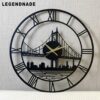 Construction Metal Wall Clock, Engineer Gift, Architecture Wall Art, Construction Office Clock