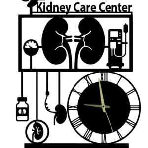 Personalized Nephrology Desk Clock - Kidney Care Center (10 inches x 80 pcs)