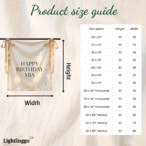 Custom Birthday Linen Sign, Modern Minimalist Decor, Personalized Event Banner